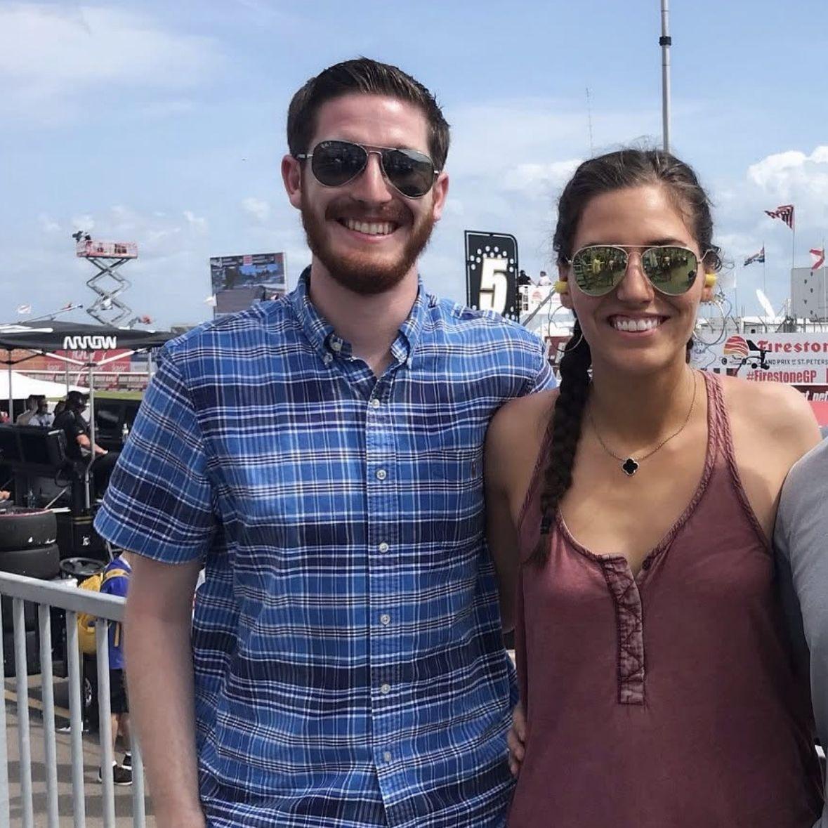 Our first "date" before we actually started dating. We were on spring break in St. Petersburg, Florida when Tyler spur of the moment went with Lizzie to the season opener of the IndyCar Series.