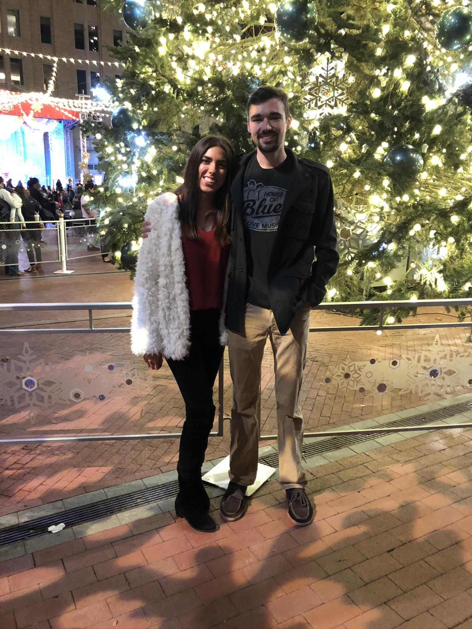 Our first picture as an official couple.