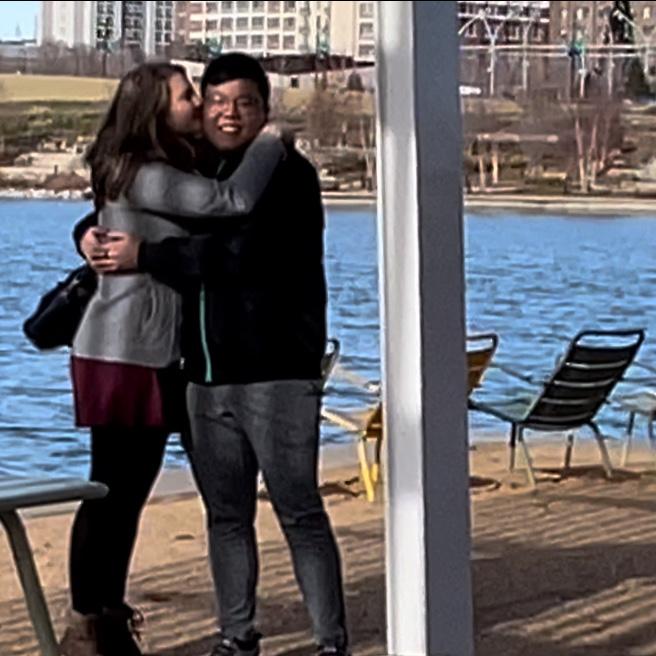 The day I proposed and he said yes!