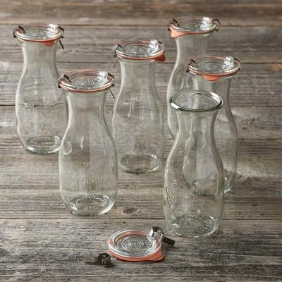 Weck Juice Jars, 19.6 oz, Set of 6