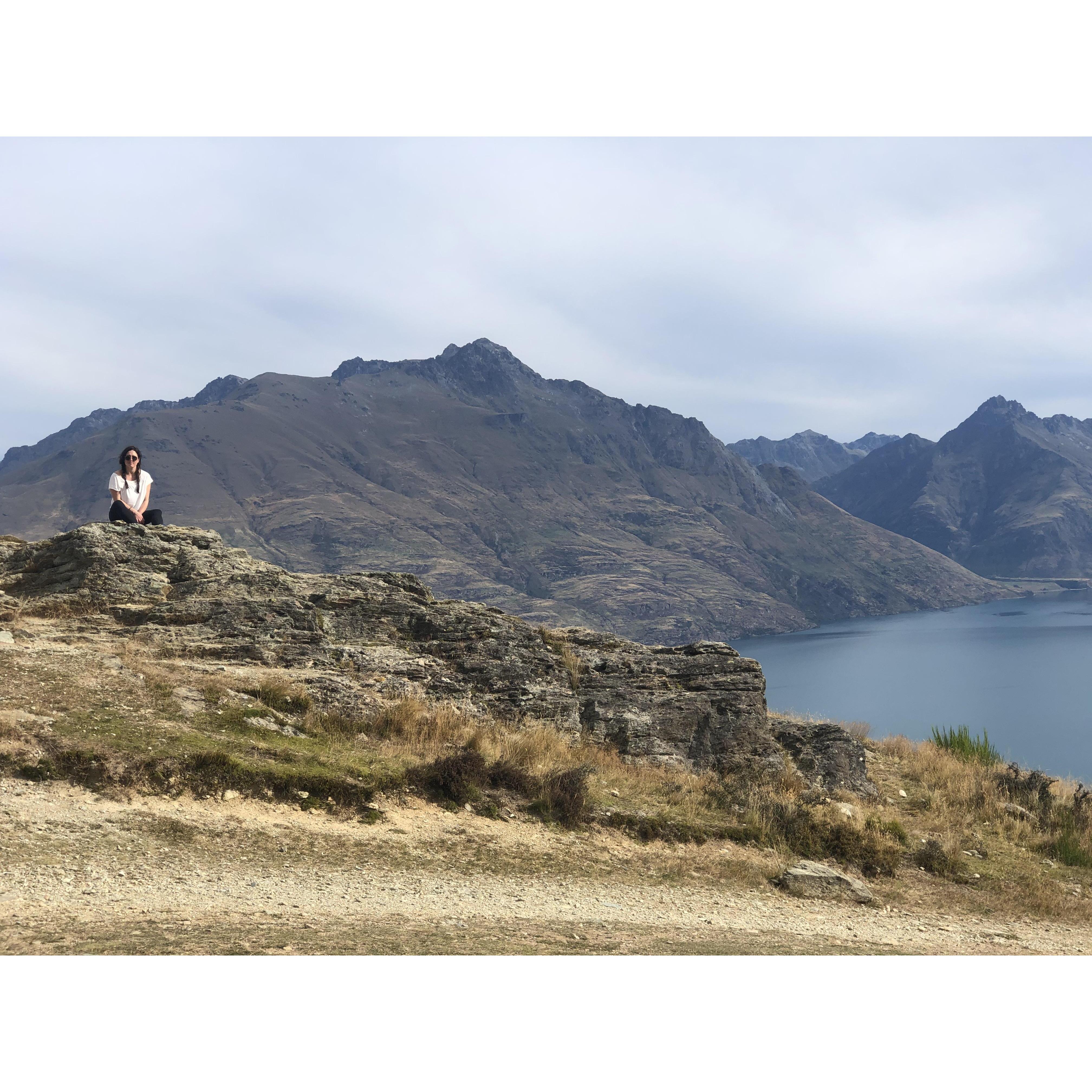 Queenstown, New Zealand February 2020. This is the Queenstown Hill Hike.