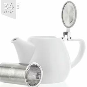 Jove Porcelain Teapot White 34oz