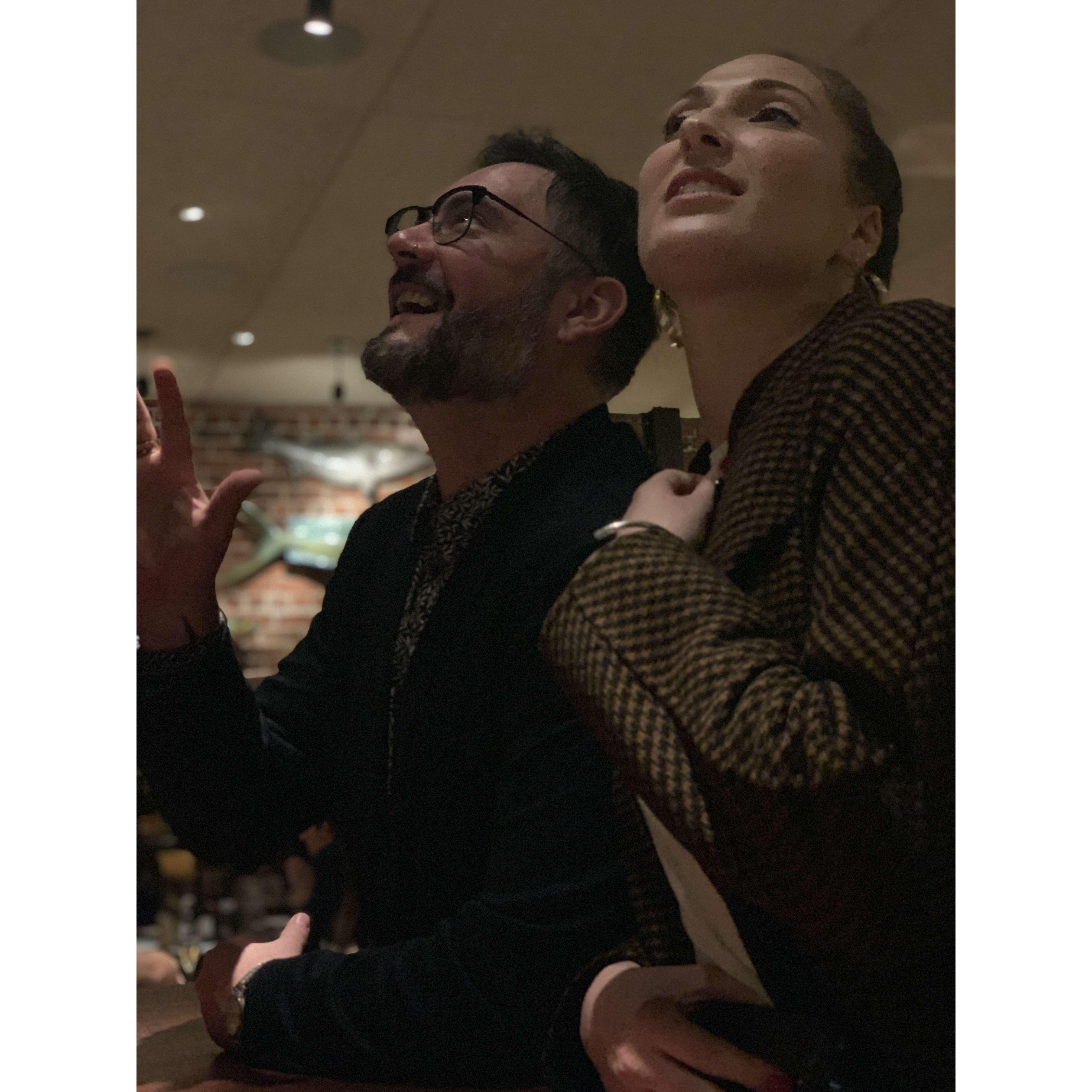 Preparing for a fabulous meal.