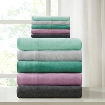 Heathered Cotton Jersey Knit Sheet Set®