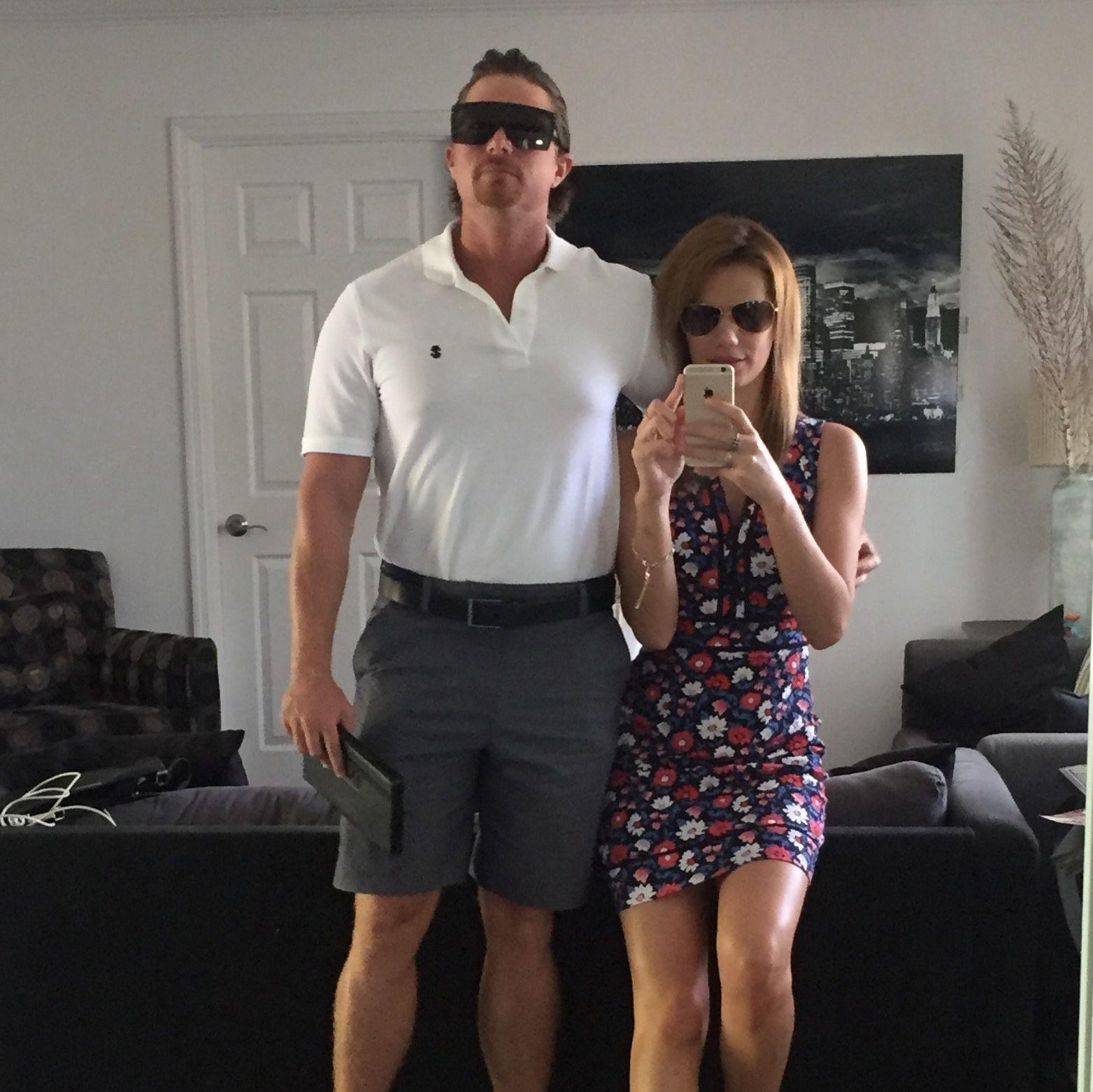 Our first photo together.