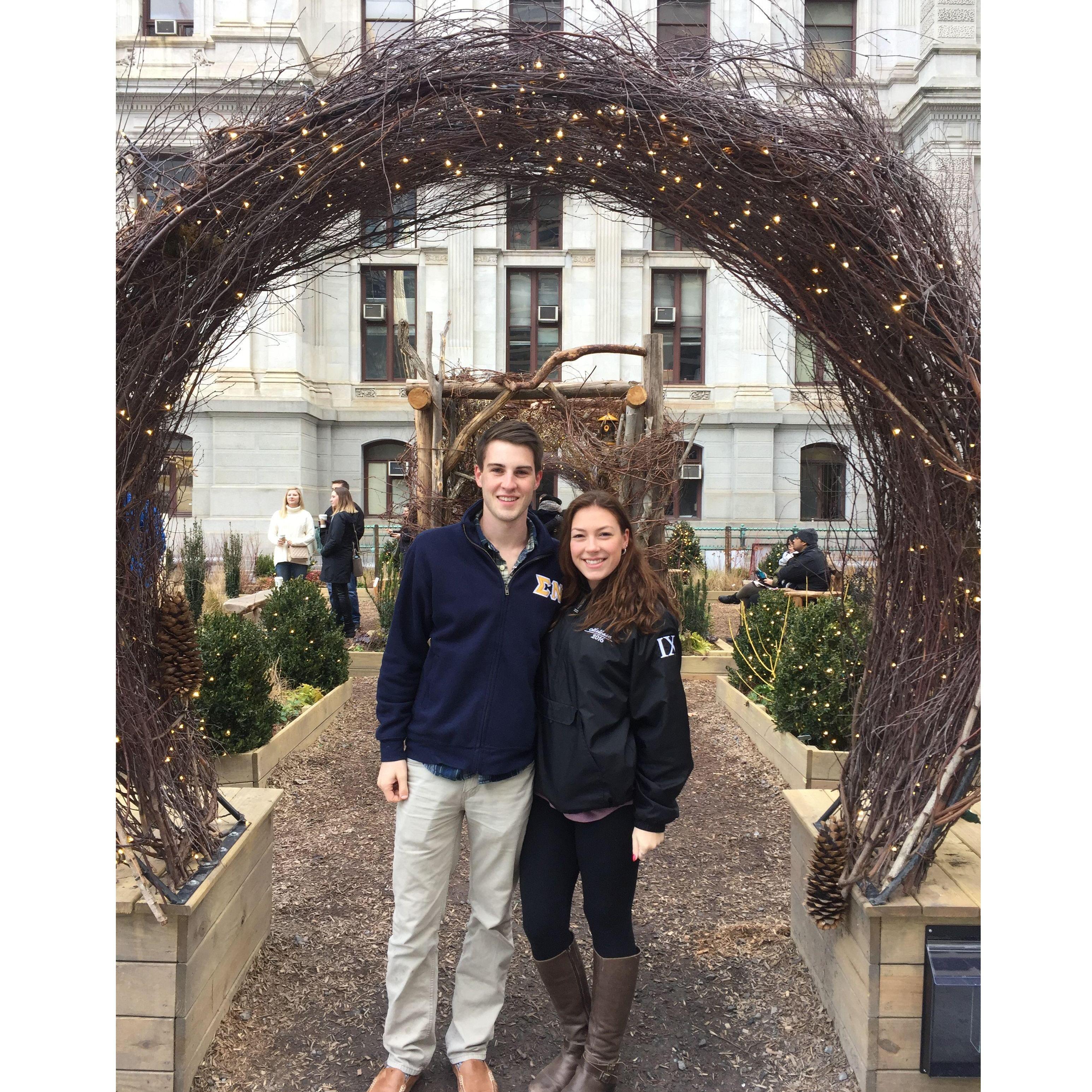 Took Collin iceskating at Philadephia's City Hall!