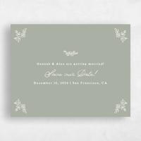 Green Wedding Save the Date - Leda Landscape