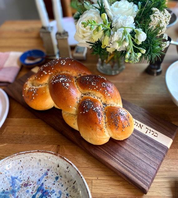 Wooden Challah Board for Shabbat