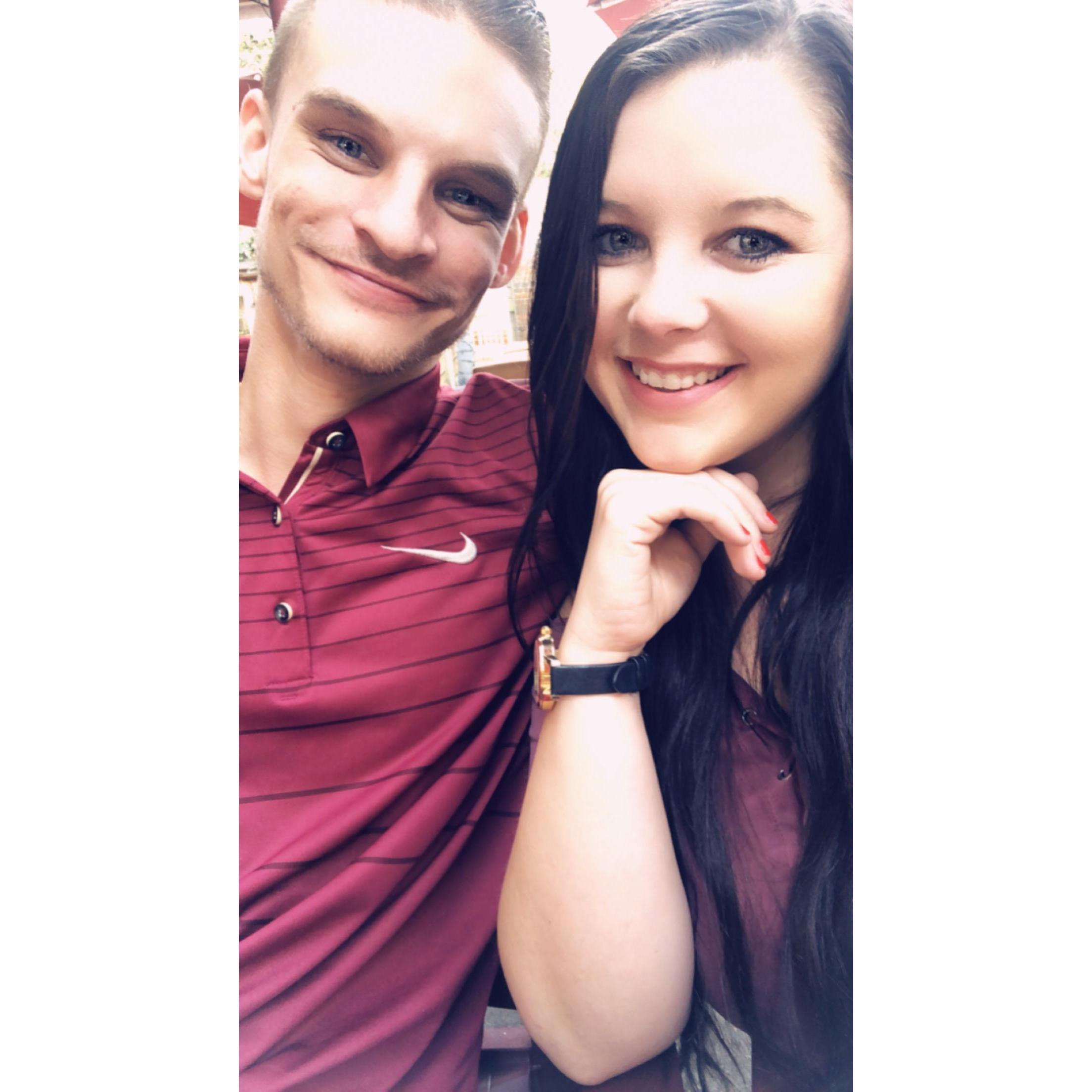 Our first date together bar hopping in Downtown Tampa :)