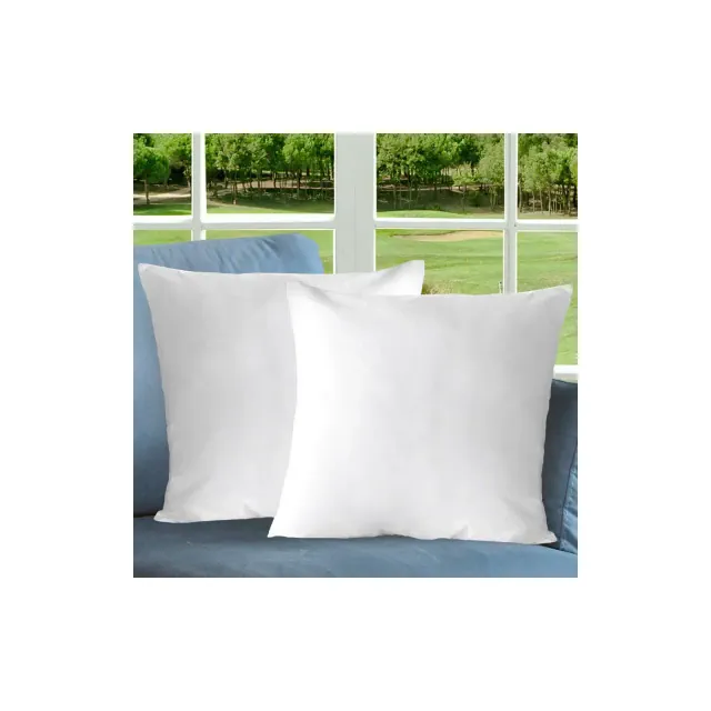 Cheer Collection Set of 2 Versatile Throw Pillows - White, 16" x 16"