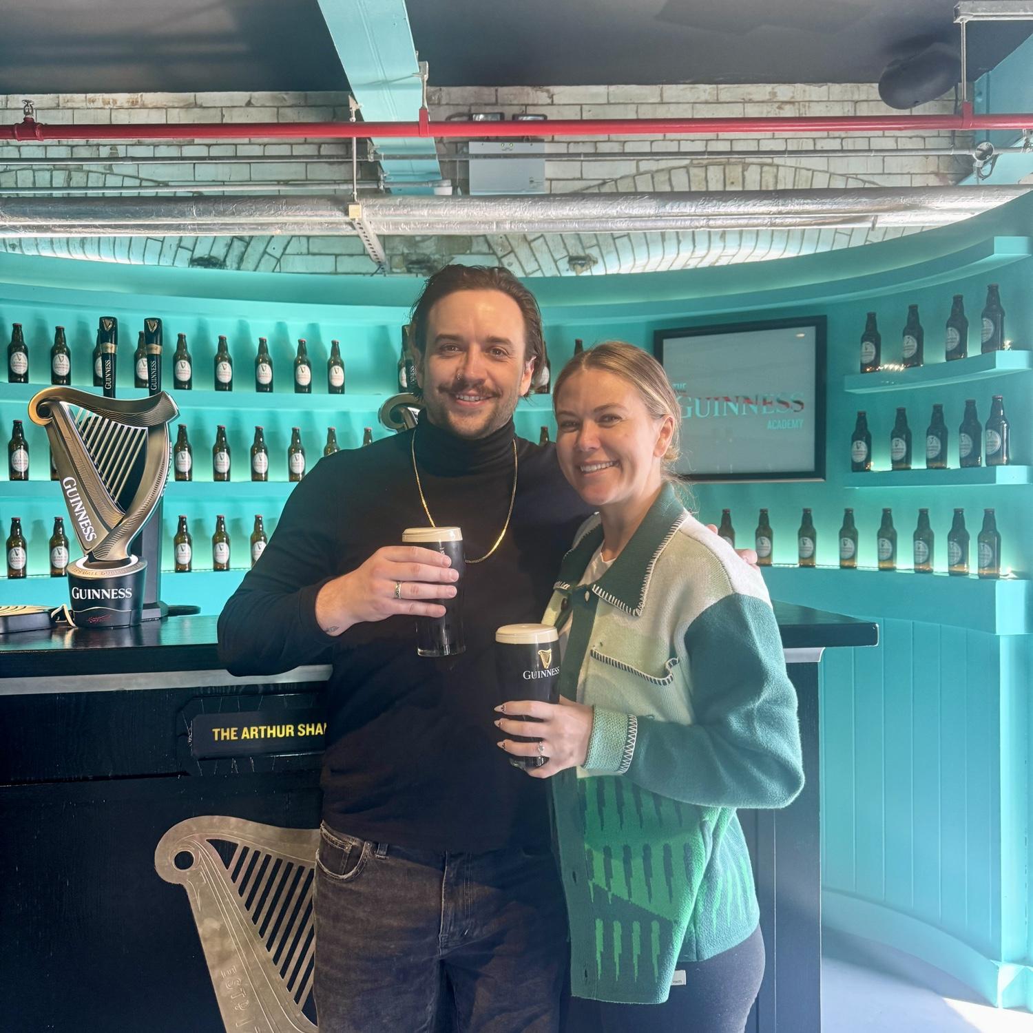 Believe it or not, first time at the Guinness factory. Some say they never left...