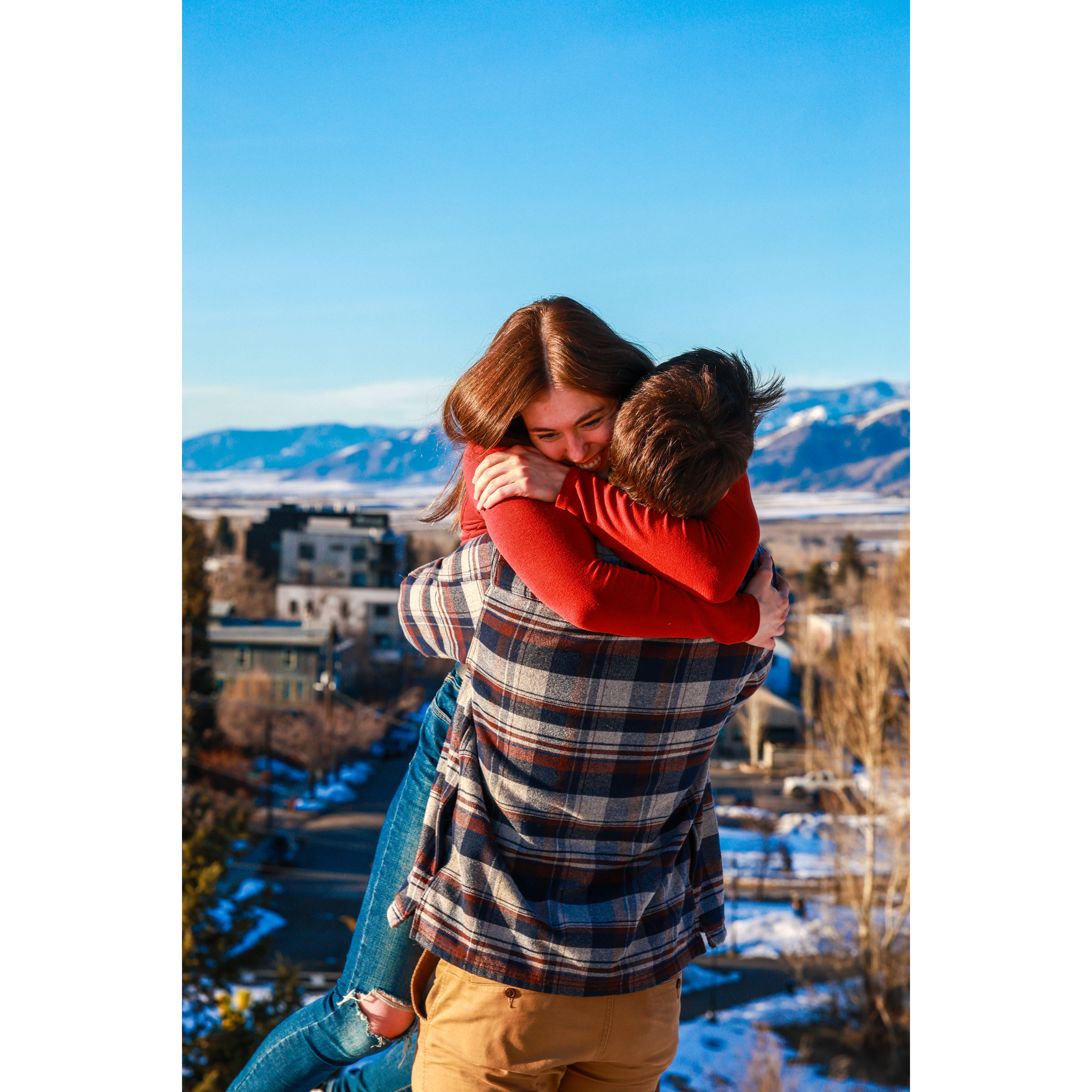 Engagement photoshoot with David King