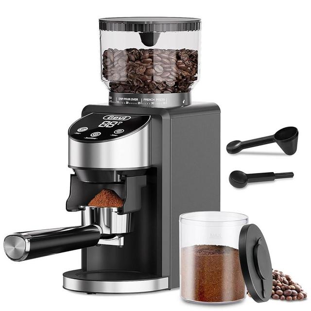 Gevi Conical Burr Coffee Grinder, Adjustable Burr Mill with 35 Precise Grind Settings, Anti-Static, Coffee Grinder Electric for Espresso/Drip/Percolator/French Press/American/Turkish Coffee Makers