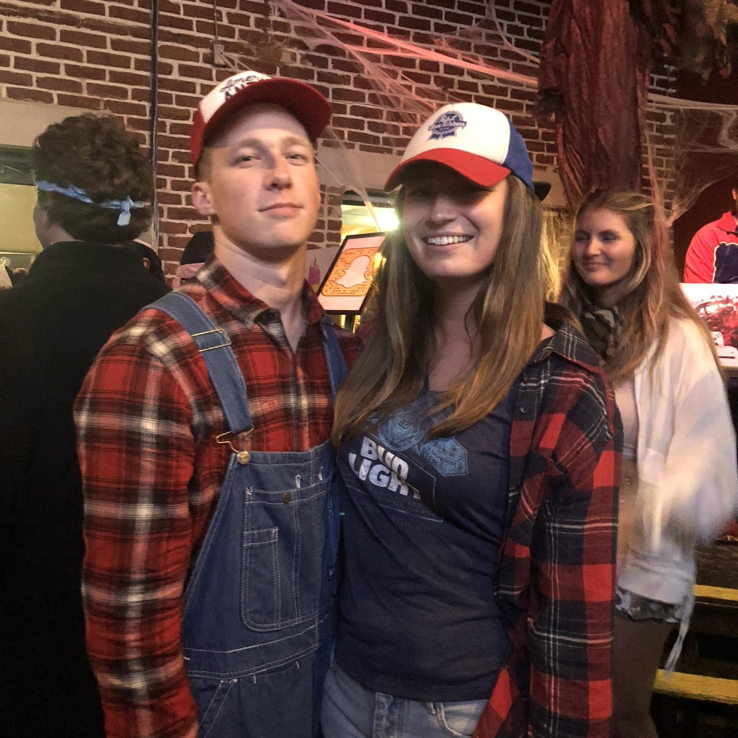 Olivia's first time attending a Sig Pi bar crawl