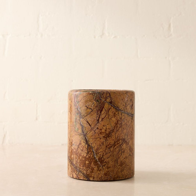 Marble Utensil Crock, Brown, Each