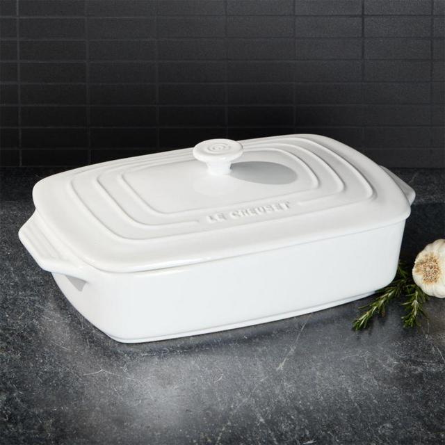 Le Creuset ® White 3.5-Quart Covered Rectangular Casserole