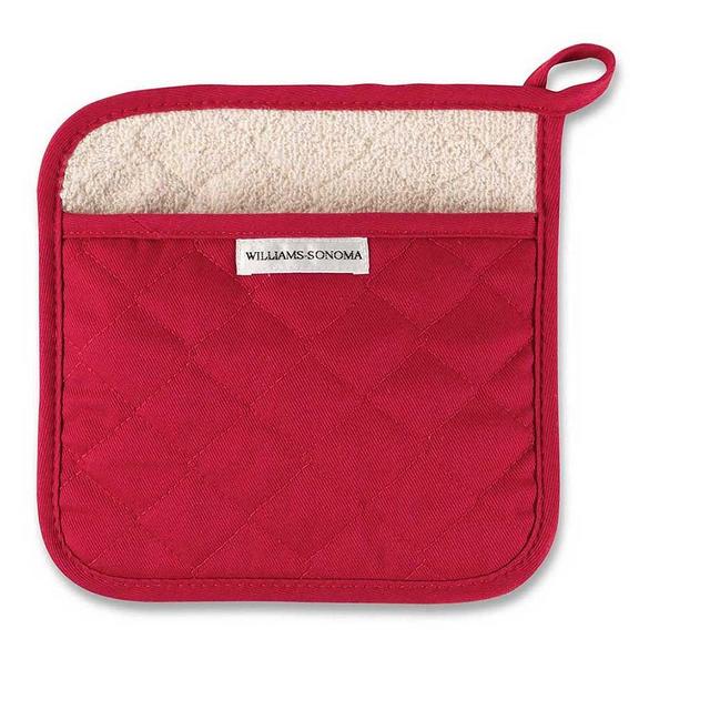 Williams Sonoma Solid Potholder, Claret Red