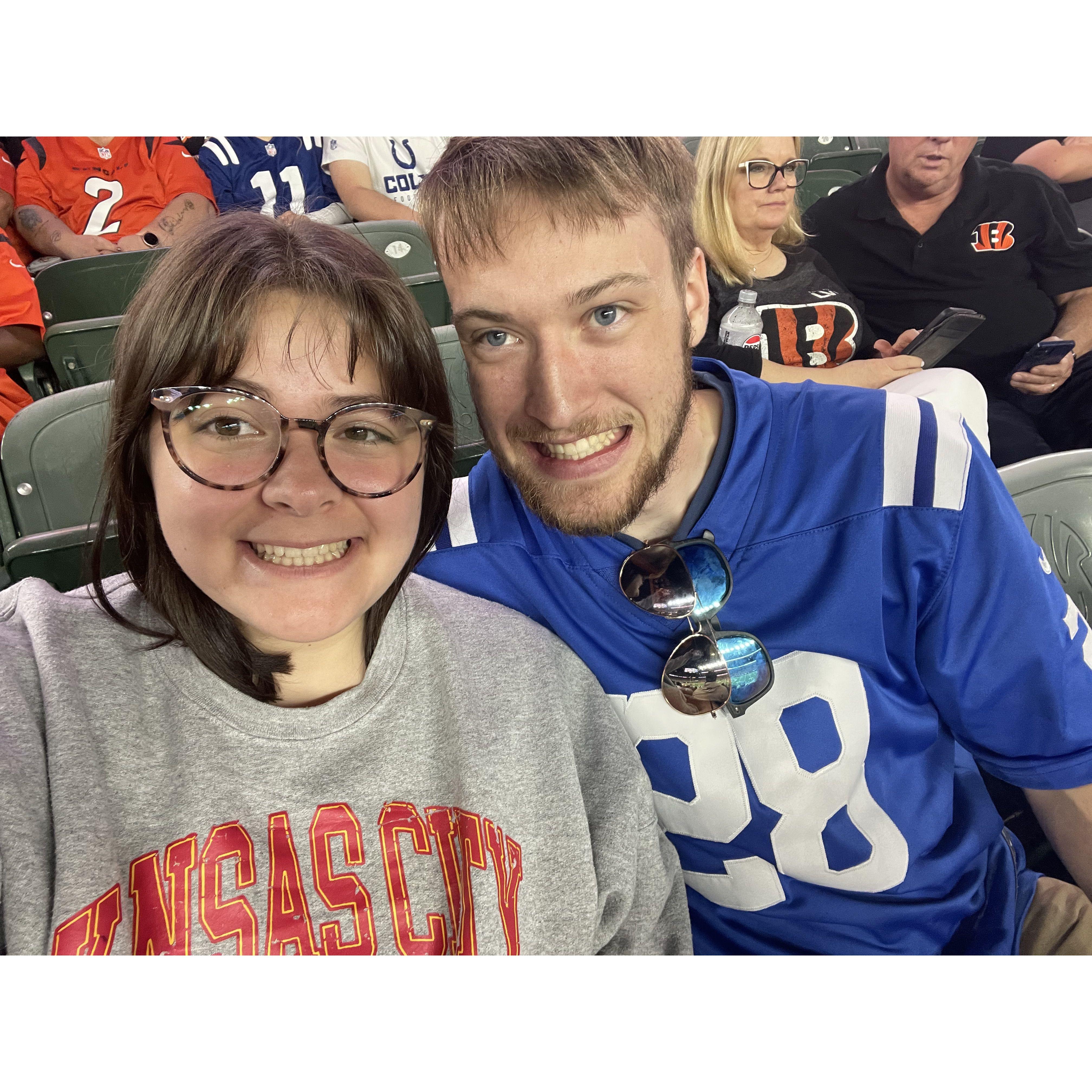 Our first Colts game! (planning a chiefs visit next:))