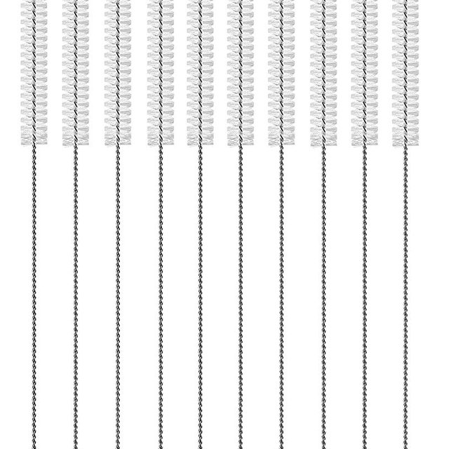 Straw Cleaner Brush Extend 12 inch, Extra Wide 12mm diam Pipe Cleaners, Extra Long Straw Brush for Sippy Cup, Water Bottle and Tubes, Drinking Straw Cleaning Brush Set 10 Pack