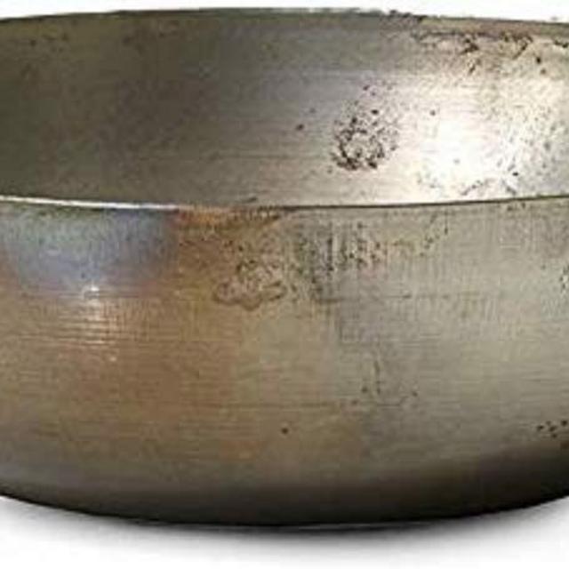 Serene Spaces Living Rustic Iron Bowl – Sturdy Oil Slick Iron Bowl with Iridescent Rainbow Spots – Vintage Accent Piece for Home or Office - Versatile Bowl Makes a Great Gift, 8.25” D x 2.5” H