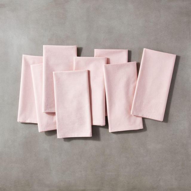 Poplin Pink Napkins Set of 8