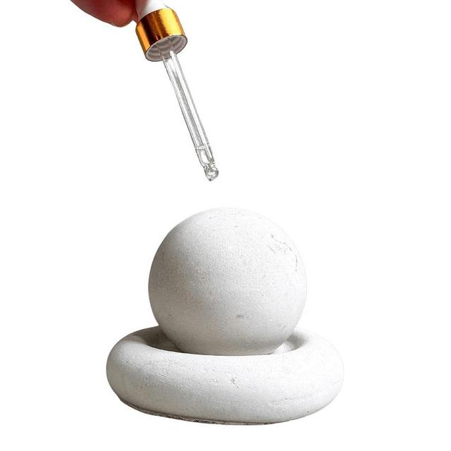 Concrete Essential Oil Diffuser, Aromatherapy Sphere, Passive Dome Diffuser, Cement Decor, Fragrance Air Freshener, Cement Diffuser Stone, Ball Ornament, Non-Electric Diffusing Stone