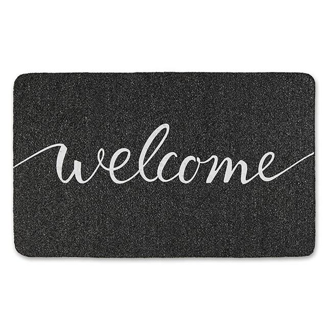 SoHome Welcome Door Mat, Outdoor Door Mat Made from Durable Natural Rubber, Non Slip Backing, Ultra Absorbent, Easy Clean, Ideal Indoor Door mat for Entry Way, 18"x30" Welcome