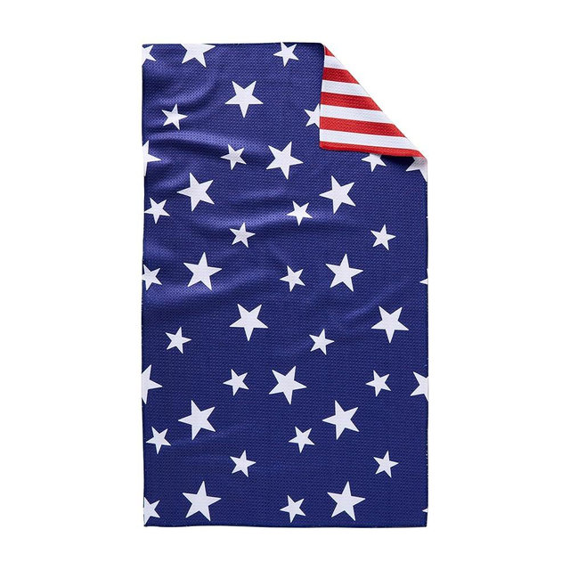 GEOMETRY Spring Kitchen Towels - Double Sided, Quick Dry Microfiber Cloth - Spring & Summer Dish Towels for Kitchen Drying - Premium Quick Dry Towel - Patriotic, 18" x 30" - 1-Pack