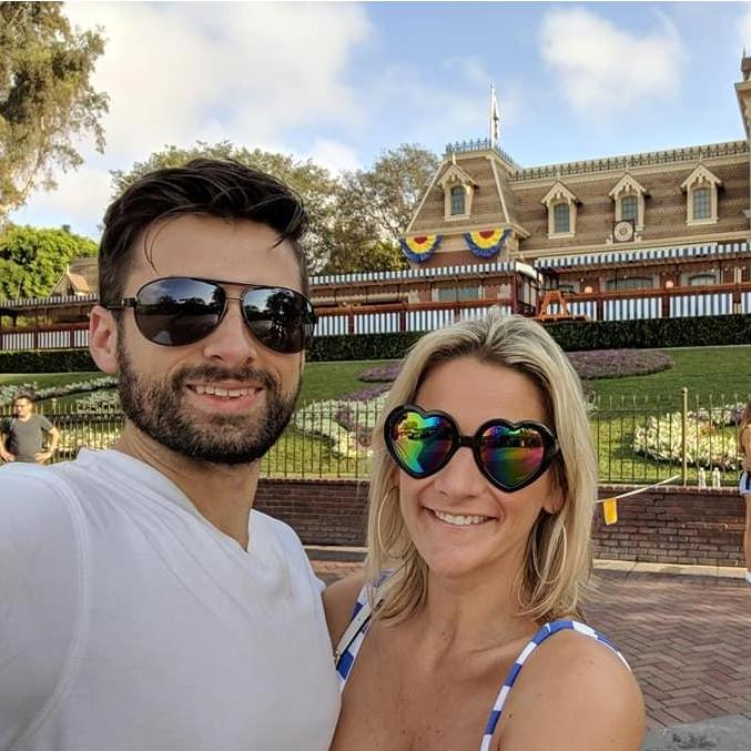 At Disneyland (the happiest place on earth...according to Kasey)