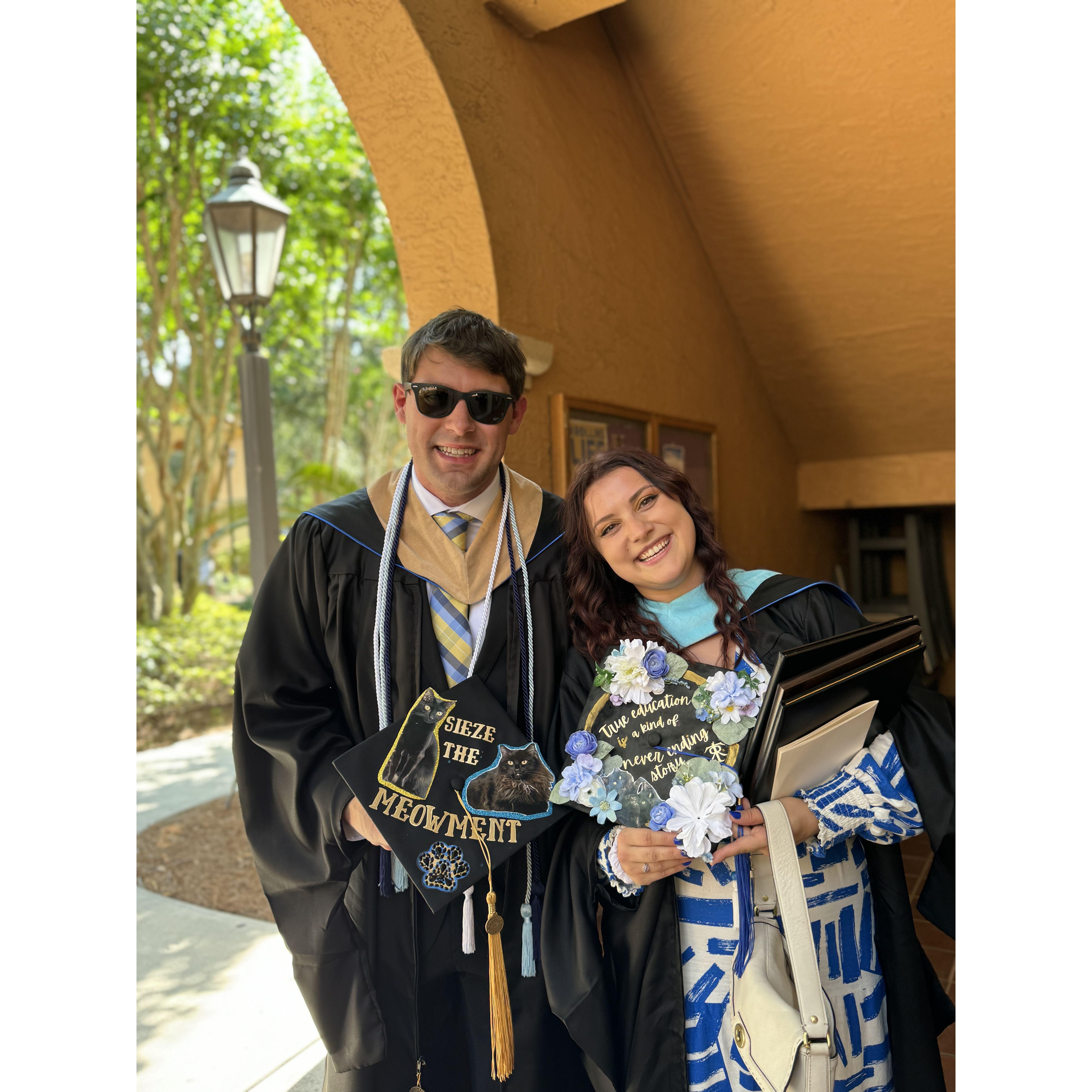 Graduating with our Masters together