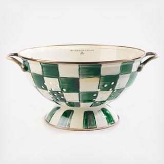 Emerald Check Stainless steel Colander