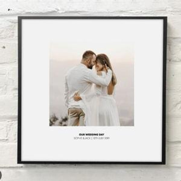 Wedding Photo Print & Frame