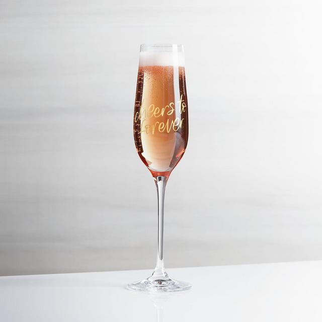 Cheers to Forever Champagne Glass
