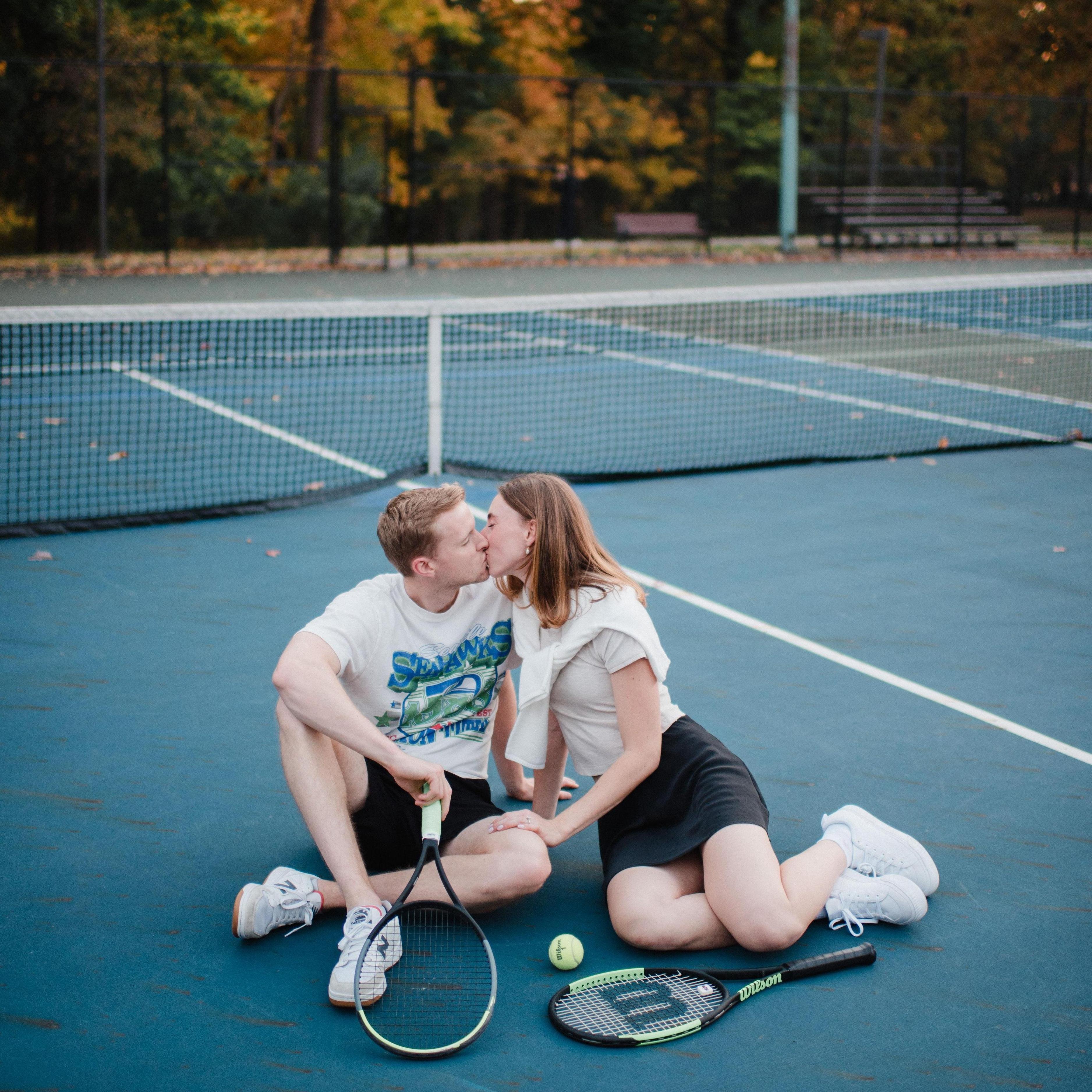 While studying for our second board exam, we started to play tennis almost every day as a study break. We love spending time together and trying new things outside of our normal work.