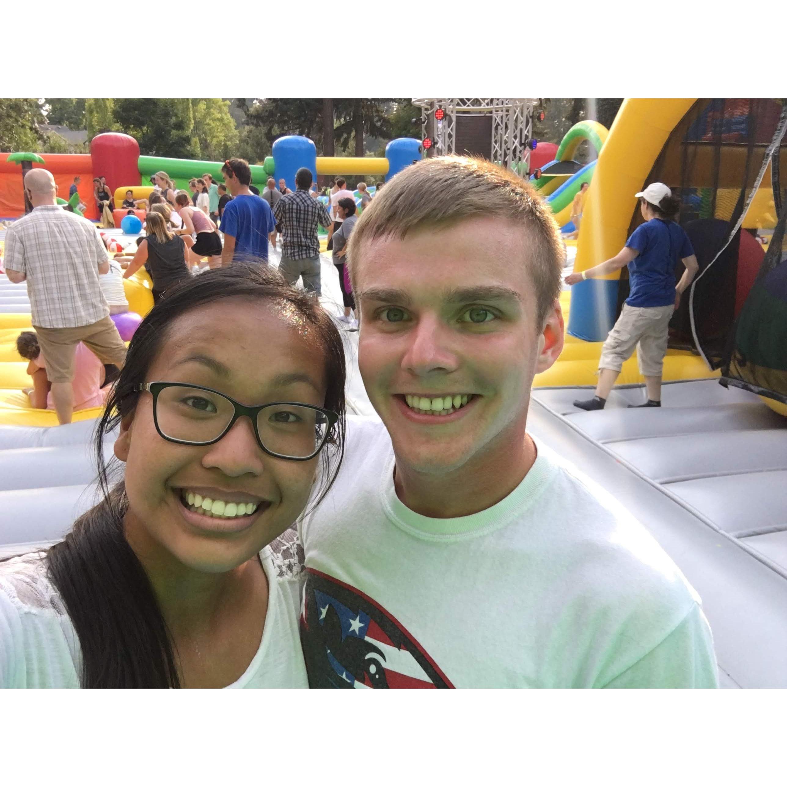 Day at the giant bounce house. (Sept 2017)