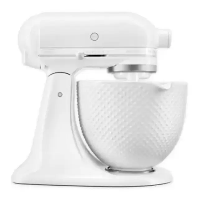KitchenAid® Artisan® Series 5 qt. Tilt-Head Stand Mixer with Hobnail Bowl in White