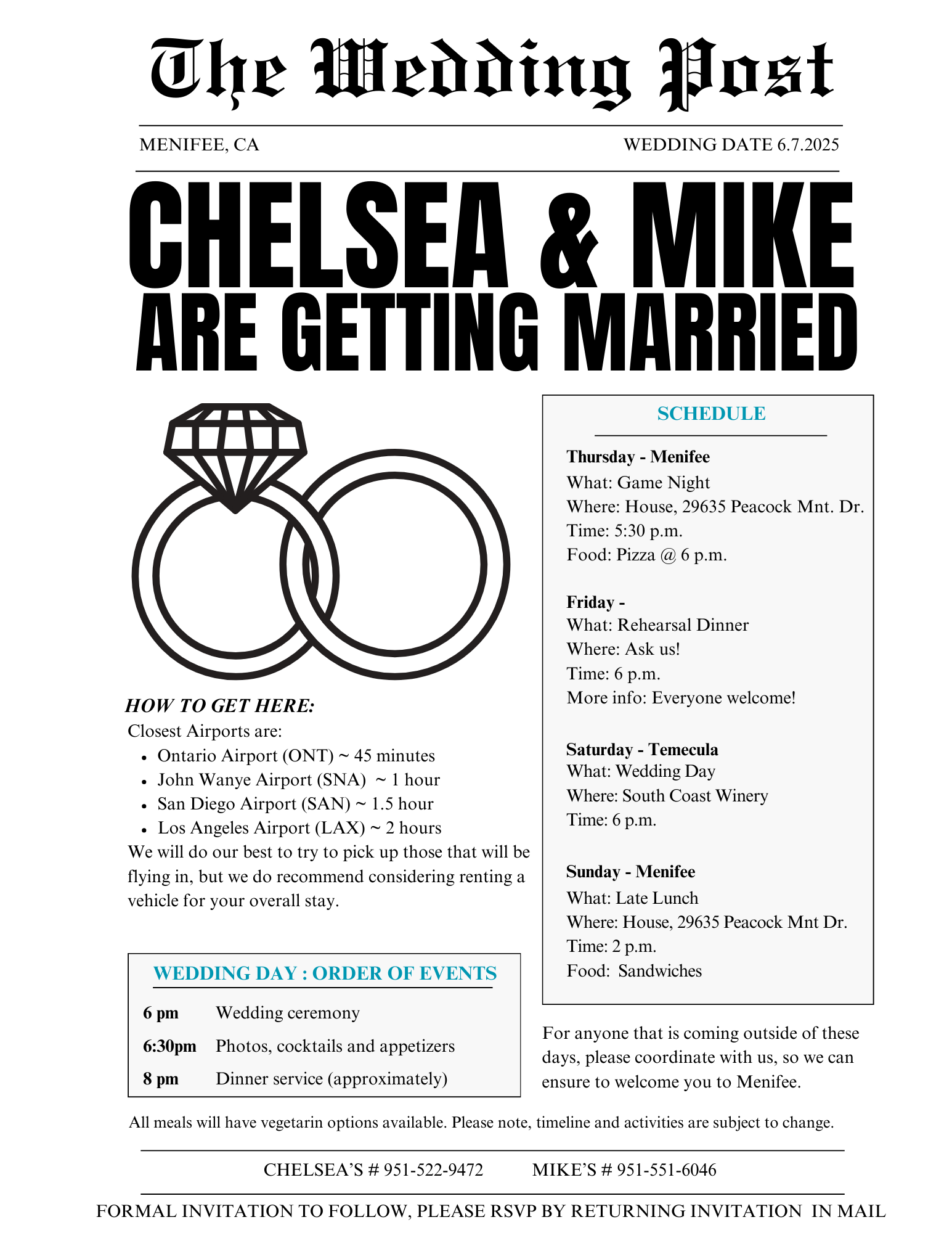 The Wedding Website of Chelsea Bollinger and Mike Murray