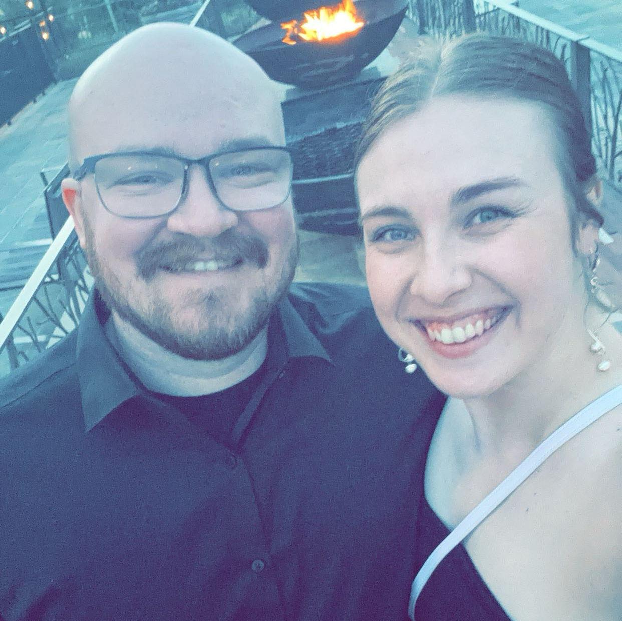 Dinner on our Anniversary trip