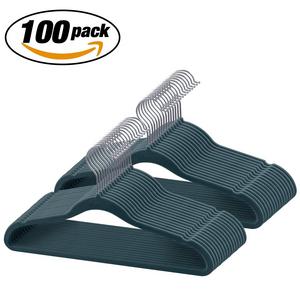 Velvet Hangers IEOKE Nonslip Clothes Hangers Heavy Duty 360 Swivel Hanger Hook Ultra Thin Clothes Racks Perfect for Space Saving (100 PACK)