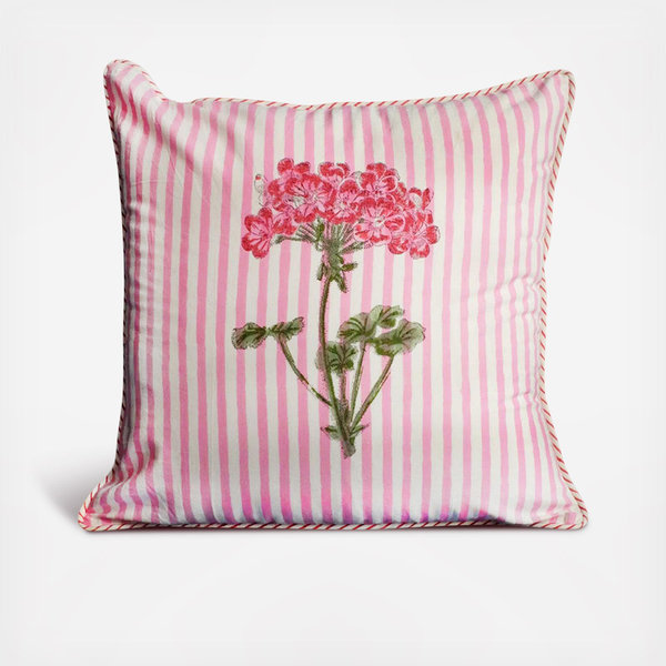 Inner Child Hydrangea Blockprint Pillow Cover - Thumbnail 2
