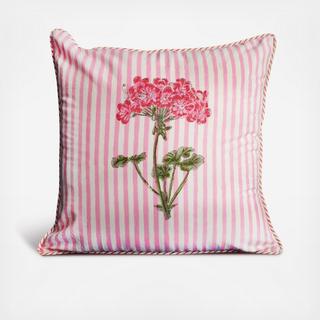 Hydrangea Blockprint Pillow Cover with Insert