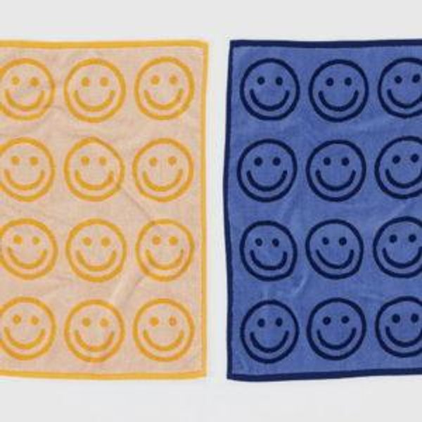 Hand Towel Set of 2 Happy Blue Marigold - Baggu