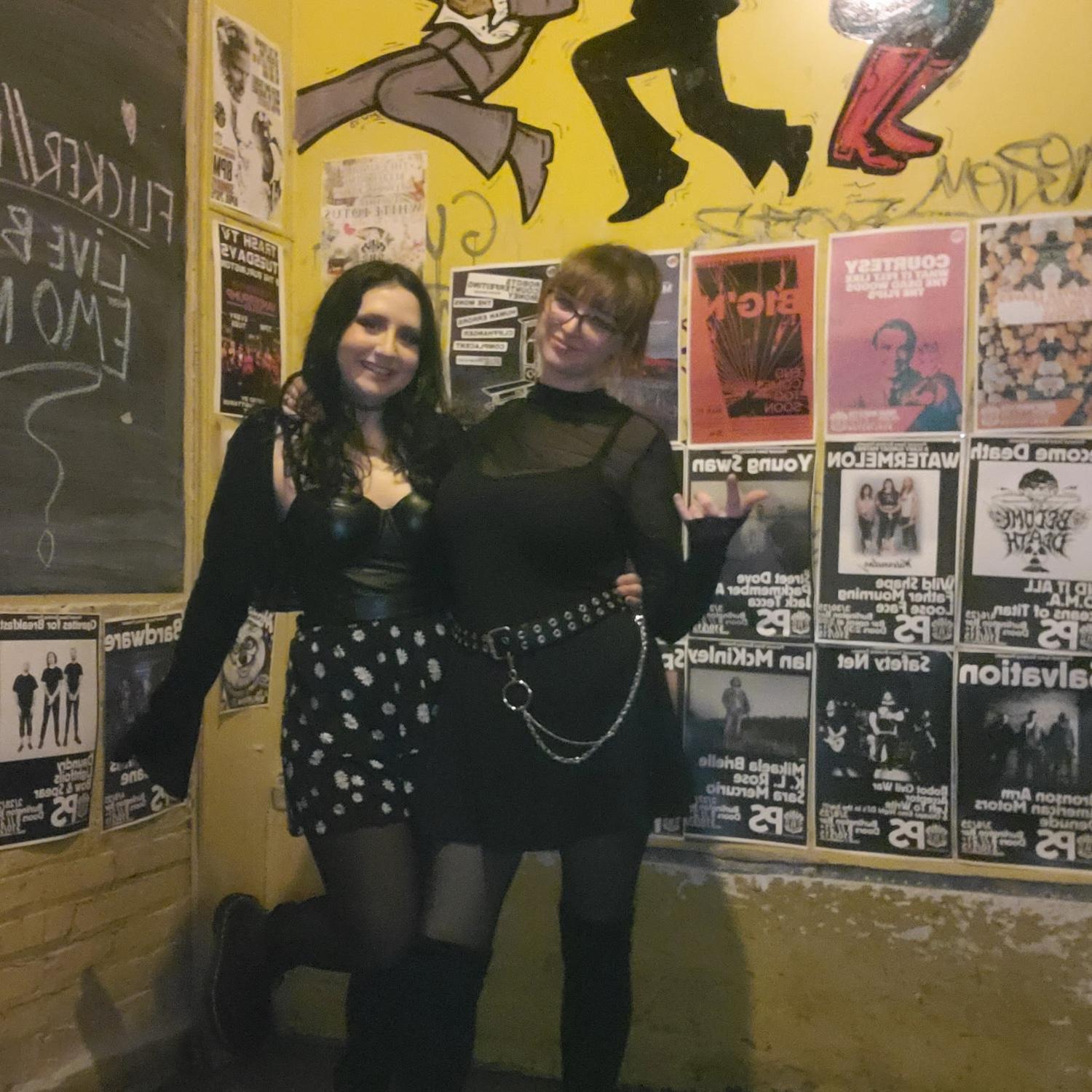 Claire and I went to see a local emo band play!