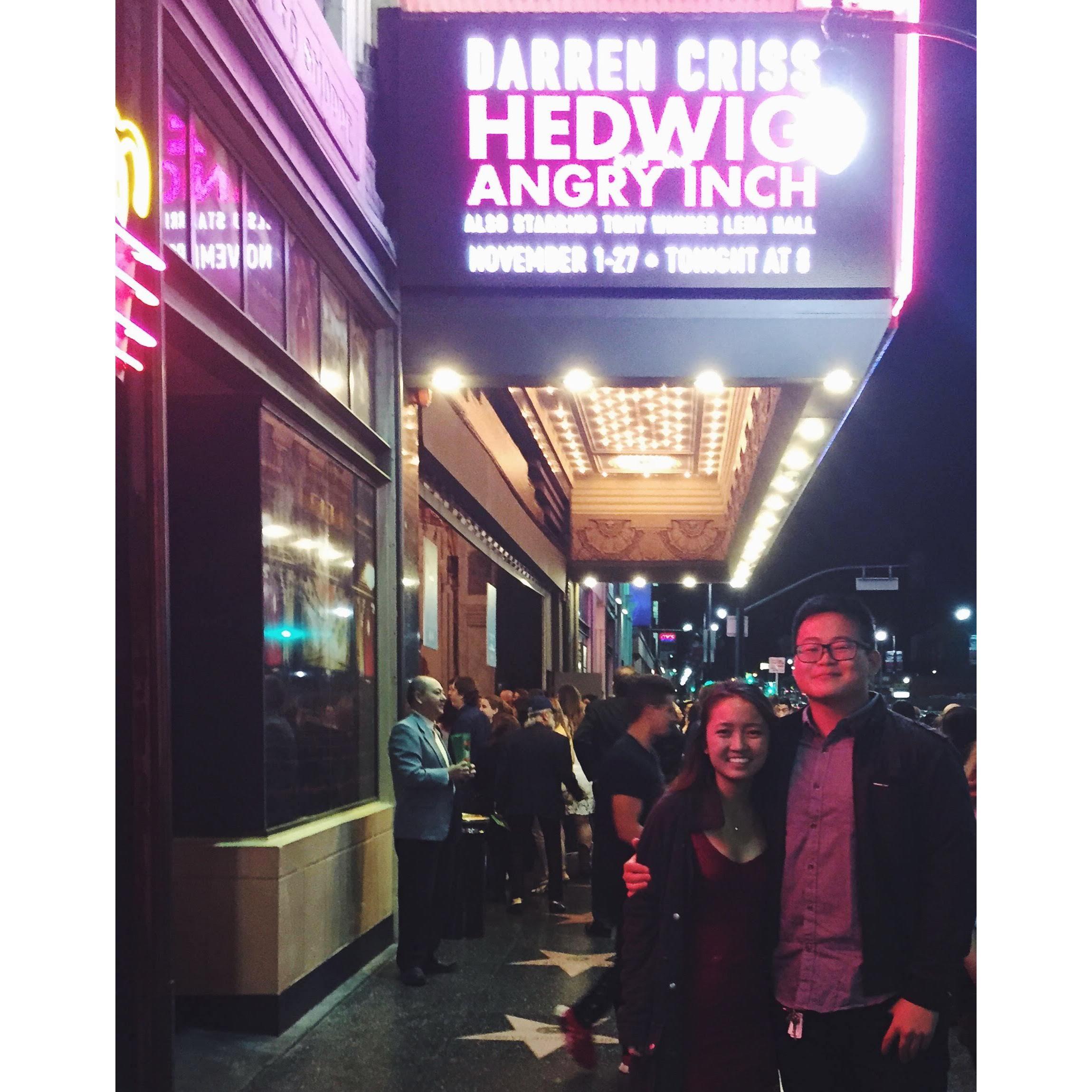 We love musicals, here's us at Nancy's favorite musical