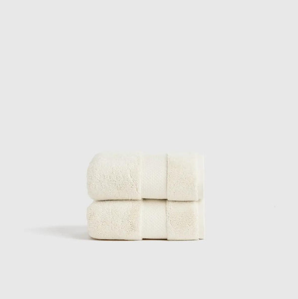 Turkish Ultra Plush Hand Towel (Set of 2) - Ivory