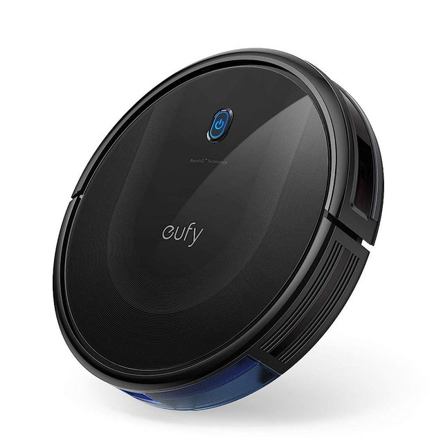 eufy BoostIQ RoboVac 11S MAX, Robot Vacuum Cleaner, Super-Thin, 2000Pa Super-Strong Suction, Quiet, Self-Charging Robotic Vacuum Cleaner, Cleans Hard Floors to Medium-Pile Carpets,Black(Renewed)