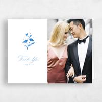 Blue Wedding Thank You - Regal Photo