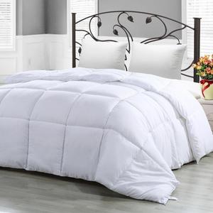 Utopia Bedding Comforter Duvet Insert - Quilted Comforter with Corner Tabs - Hypoallergenic, Box Stitched Down Alternative Comforter (King, White)