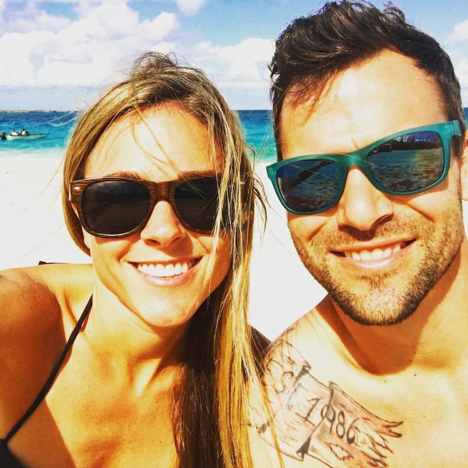 In the Bahama's with the Neil's the day after our engagement
