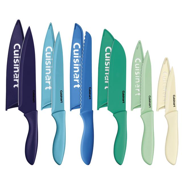 Cuisinart Advantage Exclusive 12 pc. Stainless Steel Ombre Color Knife Set